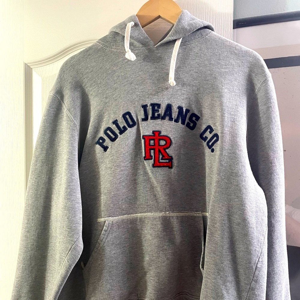 Polo Jeans Co. hoodie grey size Large